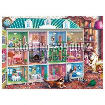 

100% DIY 5D Diamond Mosaic Sophia's Dollhouse Art Handmade Diamond Painting Cross Stitch Diamond Embroidery Patterns Rhinestones