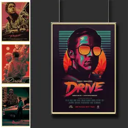 Винтаж Ryan Gosling фильм Drive настенные плакаты декор для домашние украшения для комнаты печатных ретро роспись стены стикеры