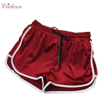 

2018 Fashion Casual Summer Shorts Fitness Workout Shorts Plus Size Women Ladies Elastic Waist Solid Comfortable Shorts Cotton