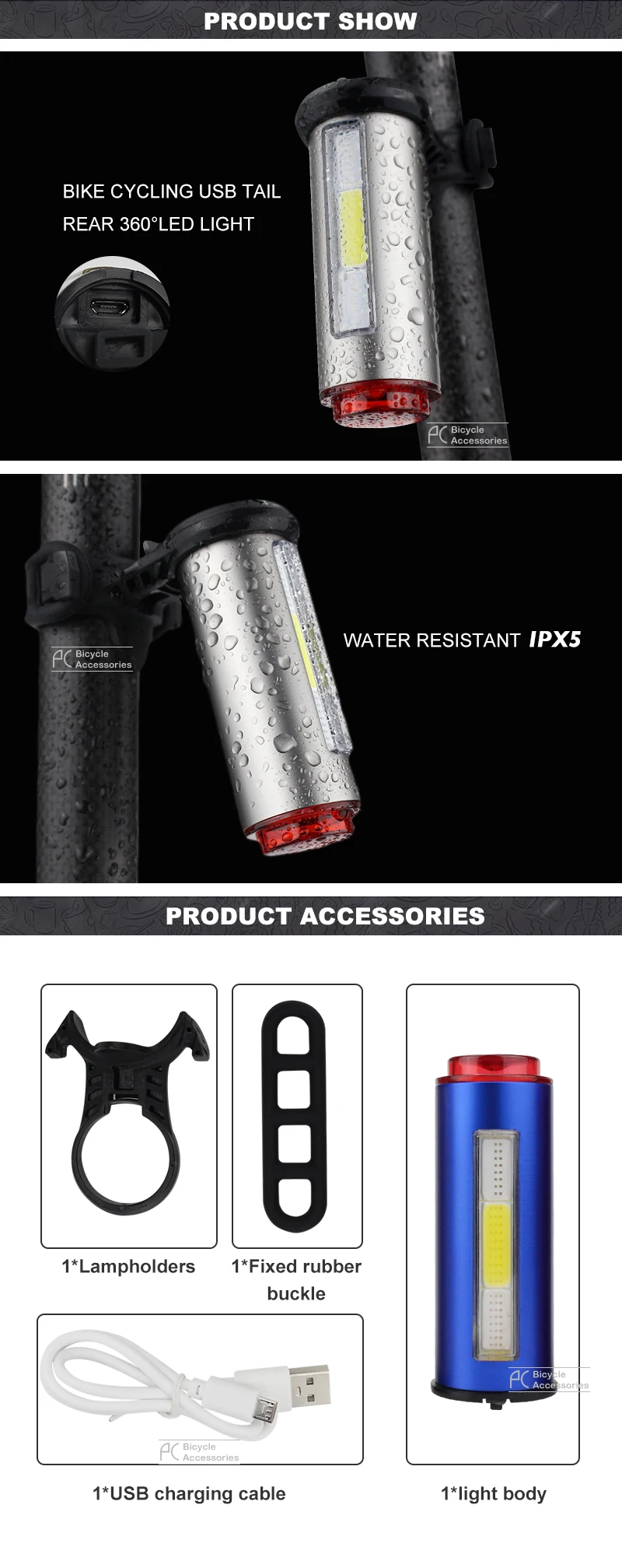 Excellent PCycling Bicycle Taillight Aluminum Alloy COB LED Warning Light Bike Rear Lantern 100 Lumen 850aAH Rechargeable Waterproof Lamp 2 Excellent PCycling Bicycle Taillight Aluminum Alloy COB LED Warning Light Bike Rear Lantern 100 Lumen 850aAH Rechargeable Waterproof Lamp 2