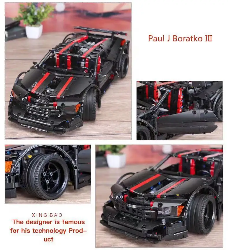 XingBao 07003 создатели MOC TECHNIC Car Series Assassin X19 строительные блоки игрушки подарки модель игрушки 1814 шт