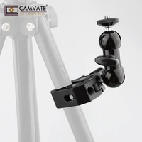 4 screw camera CAMVATE Crab Clamp Bracket with 1/4" Screw Double Ball Head Mount (Black T-handle) C1700 camera photography accessories (4)