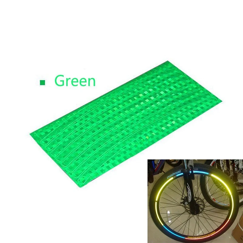 Reflective Tape Bicycle Stickers Adhesive For Bike Safety Bike Bicycle Sticker Cycling Wheel Rim Reflective Stickers Decal