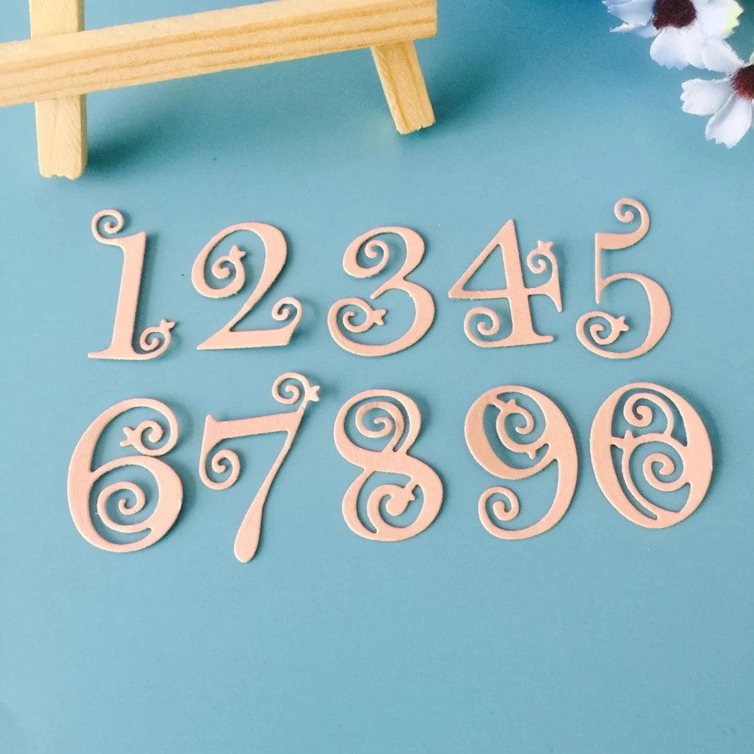 

10pcs/lot Circle Lace Numbers Metal Dies Scrapbooking Metal Cutting Dies Craft Stamps Die Cut Embossing Card Make Stencil Frame