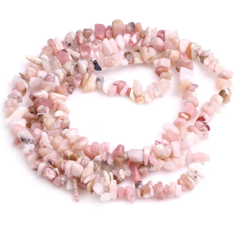 3 5x6 8mm Pink Opal Beads Natural Freeform Chips Stone Beads For