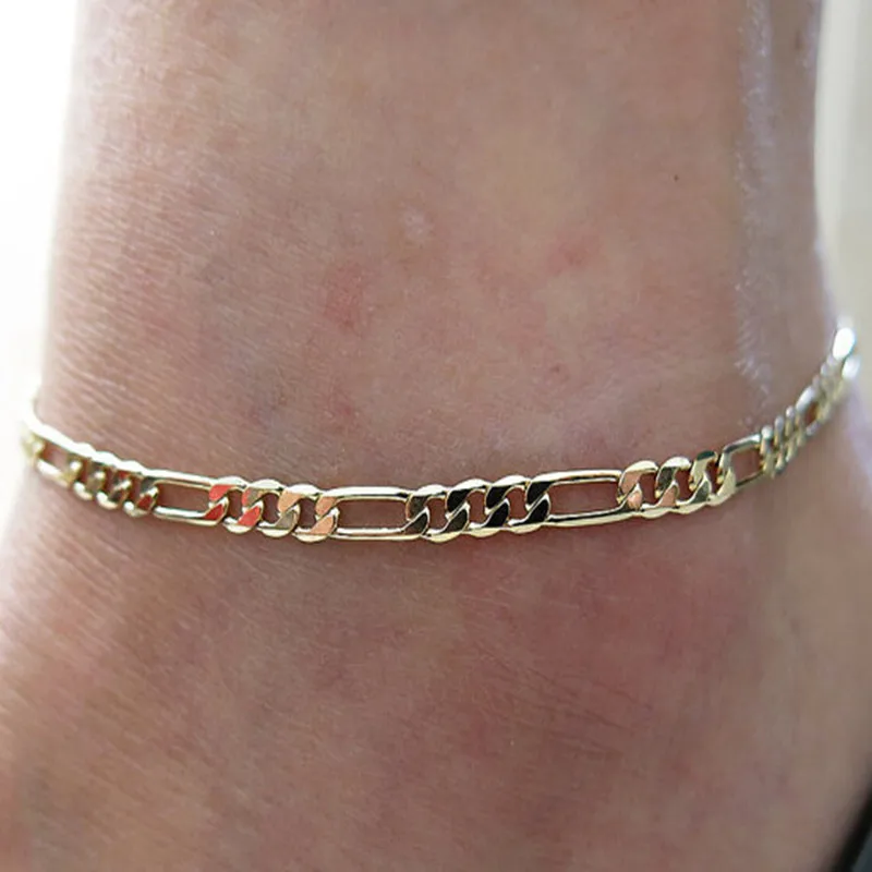 

2019 new fashion simple wild paragraph Ms. anklet factory wholesale chain
