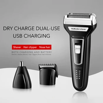 

Adult Hair Clippers Trimmer For Men Hair Cutting Machine Usb Charging Two Blade Men Shaver Three In One Multifunctional Shaver