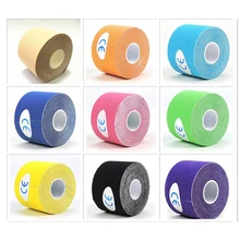 Повязка для мышц Спортивная Кинезиология лента медицинский клей эластичная мышечная наклейка лента для первой помощи эластопласт 2,5-5 см ширина 5 м длина