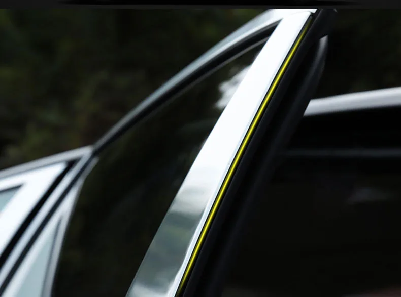 Высокое качество, нержавеющая сталь, отделка окна автомобиля, полоса, стеклянная рамка, защита, артикул для Mitsubishi ECLIPSE CROSS