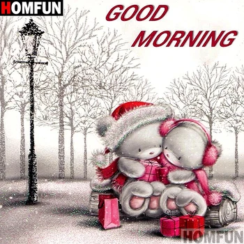 

HOMFUN Full Square/Round Drill 5D DIY Diamond Painting "Cartoon bear" 3D Embroidery Cross Stitch 5D Home Decor A13392