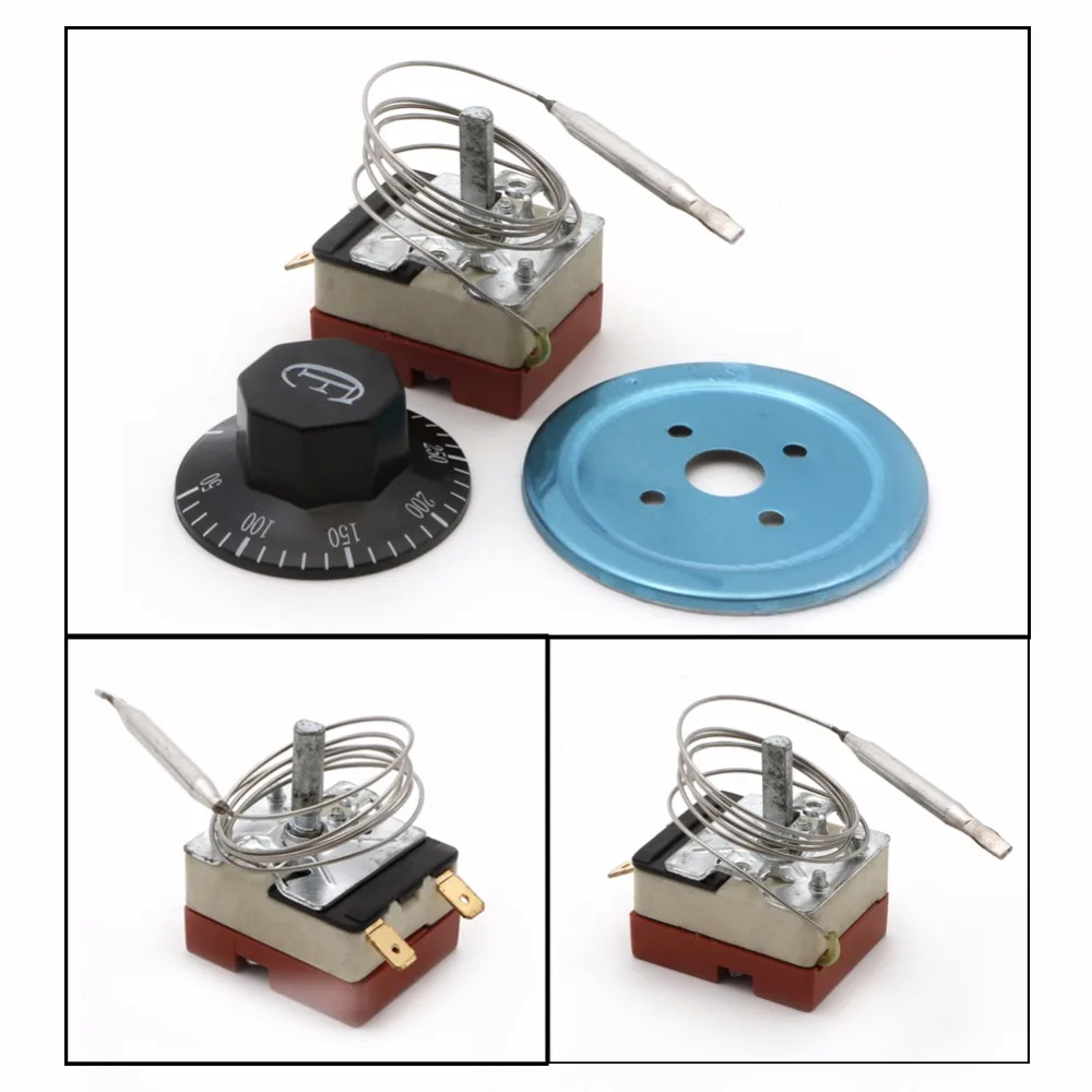 Dial Thermostat Temperature Control Switch For Electric Oven AC 220V