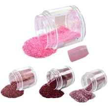 1 бутылка 10 г розовый/красный цвета дизайн ногтей 3d со сверкающими Блестками Пыль драгоценный камень дизайн ногтей блеск с порошком наконечники#05/11/35/38
