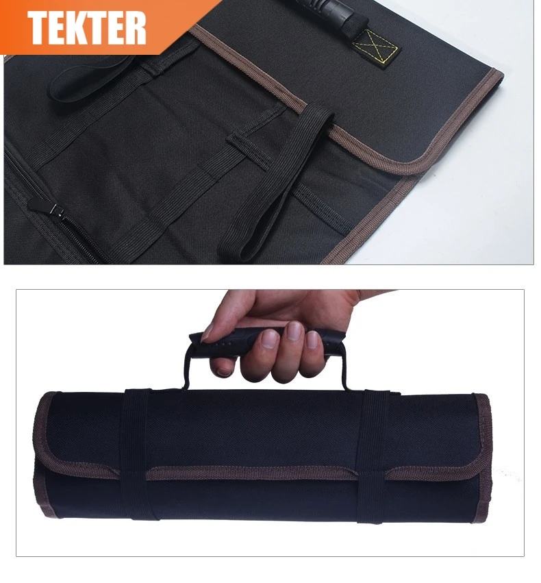 TEKTER Оксфорд RollingTool сумка 14 карман 600D прочный Водонепроницаемый Портативный мешок электрические инструменты Сумочка с поясом инструмент