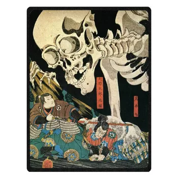 

Custom Japan Ukiyoe Throws Flannel Blanket For Air/Sofa/Bedding Winter Warm Soft Bedsheet Home Textile