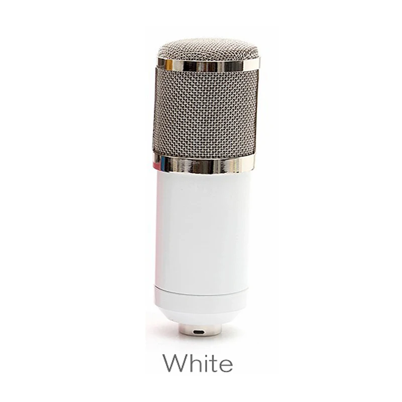 White TGETH BM 800 bm800 конденсаторный микрофон для записи видео Студийный микрофон для радио для компьютера с амортизатором - Цвет: White