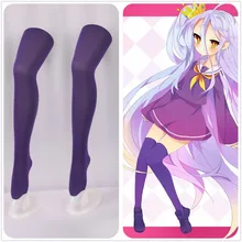 

No Game No Life Shiro Purple Stockings For Cosplay Costumes New M0031