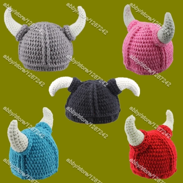 Free shipping 3 5days 2015 Wholesale Crochet Viking Helmet ...