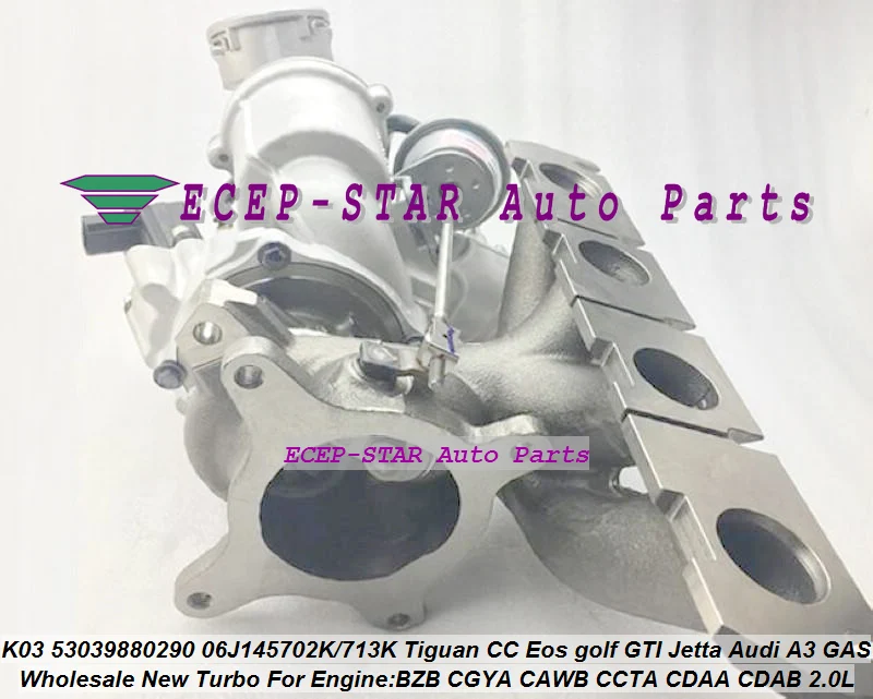 Turbo K03 53039880290 06J145702K 06J145713K 06J145701T For Volkswagen VW Tiguan CC Eos golf GTI Jetta For Audi A3 GAS DOHC 2.0L (2)