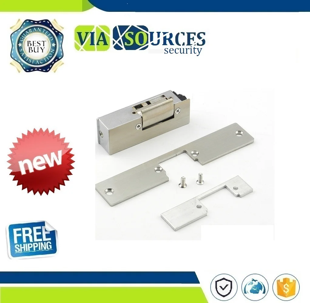 12V Door Lock Electric Strike NO Style Power To Open Fail Safe Electric