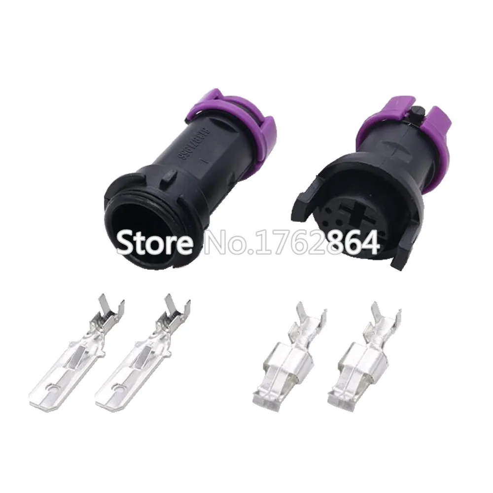

2 Pin fog lamp plug car waterproof connector round car connector DJ70217-6.3-11/21 2P