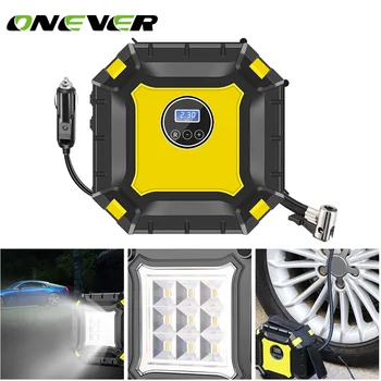 

Onever LED Digital Tire Inflator DC 12 Volt Car Portable Air Compressor Pump Car Air Compressor with Cigarette Lighter Plug