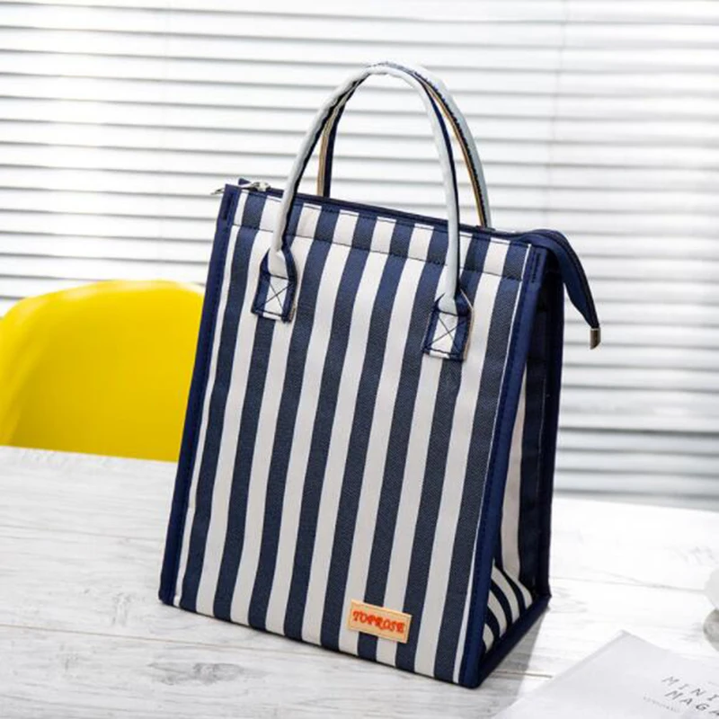 Moda à Prova Bolsas de Almoço da Lona para as Crianças dos Homens Dwaterproof Água Refrigerador Lancheira Bolsa Tote Alta Qualidade Pacote Isolamento Portátil Alimentos