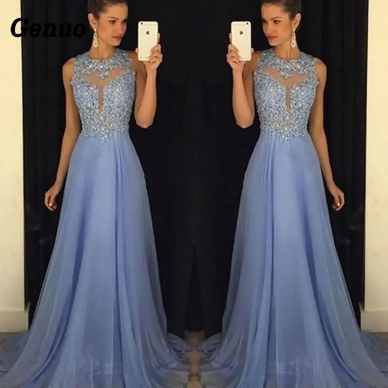 

Women Formal Evening Party Maxi Dress Genuo Elegant Ball Prom Gown Tulle Dress Lace Vestidos Women Wedding Clothes