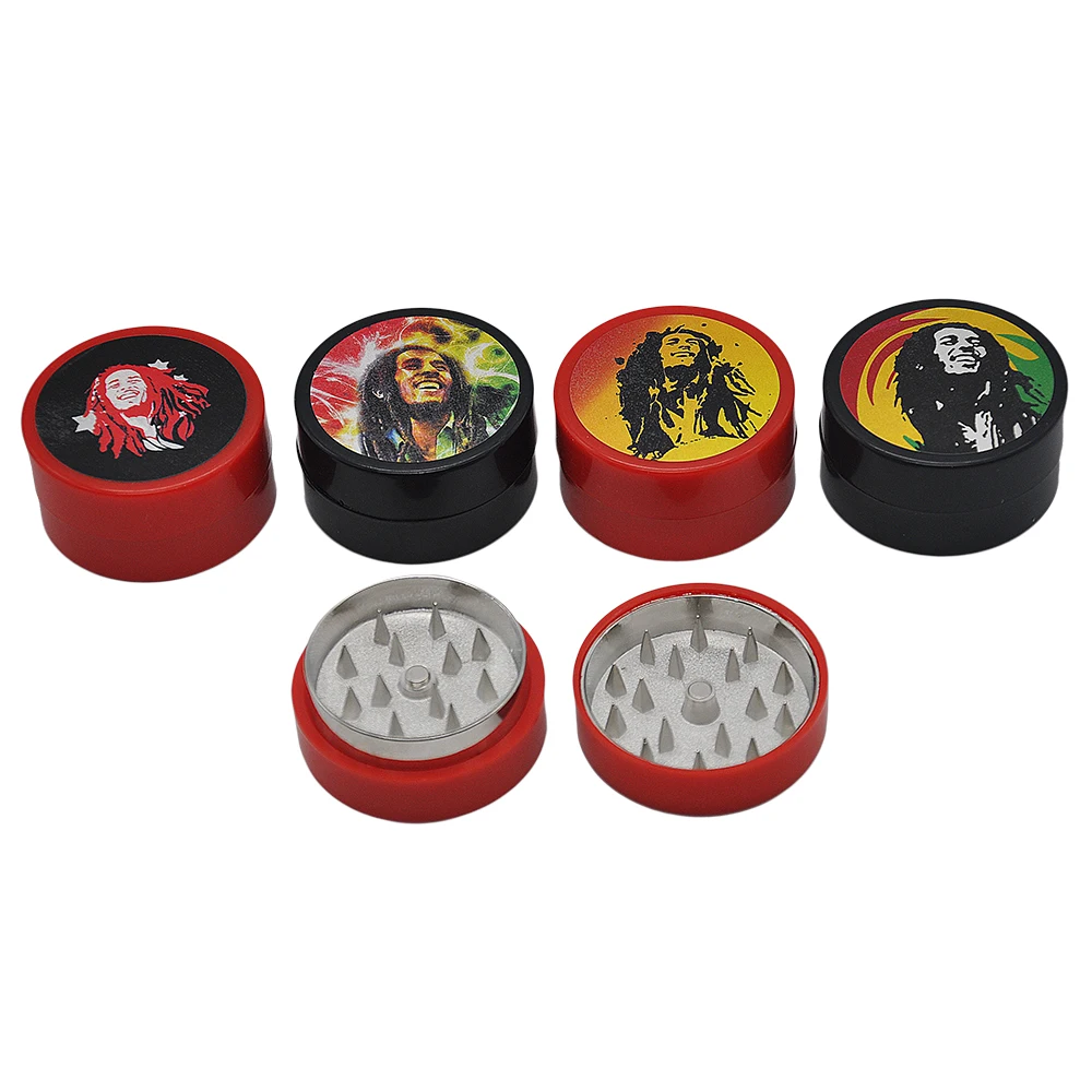 Buy 2 Parts Dia.43mm/1.7'' Plastic Herb Grinder Spice