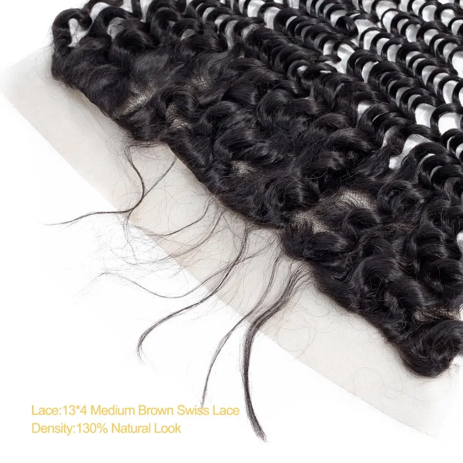 VSHOW Peruvian Deep Wave 13x4 Lace Frontal Remy Human Hair Pre Plucked Frontal Closure With Baby Hair Ear To Ear Swiss Lace VSHOW Peruvian Deep Wave 13x4 Lace Frontal Remy Human Hair Pre Plucked Frontal Closure With Baby Hair Ear To Ear Swiss Lace