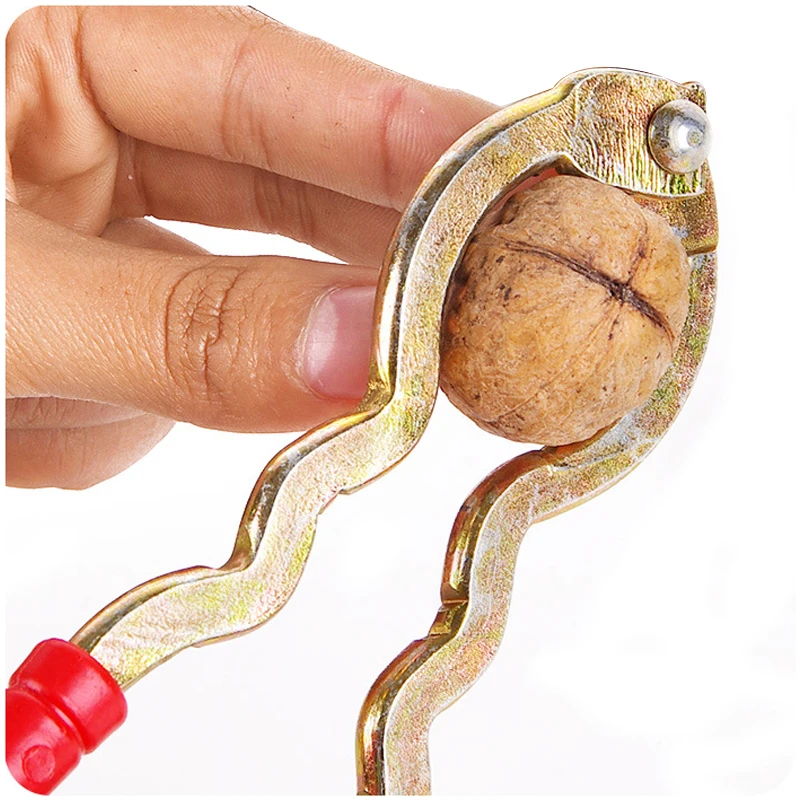 

2017 New design iron red handle walnut walnut clip nuts clip clip pliers fragmentor 105g peeled walnuts for conveninece
