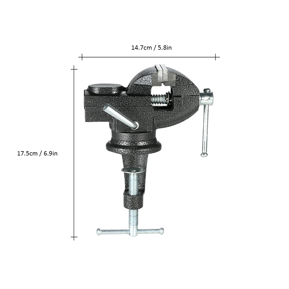 50/60 мм тяжелых стол тиски Поворотный замок Зажим Хобби Craft Repair Tool