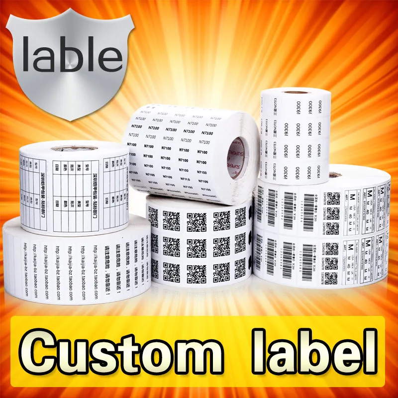 

online shopping paper label Coated paper adhesive sticker,various size , can be customized