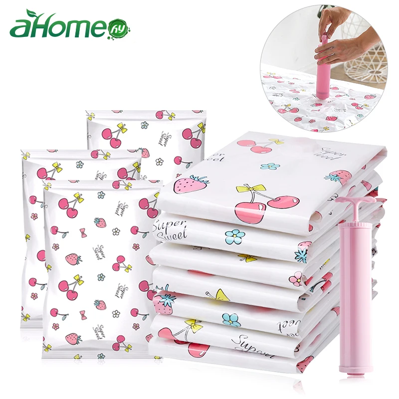

Cute Vacuum Compression Bag Home Storage Bag Cloth Bedding Sheet Organize Bag