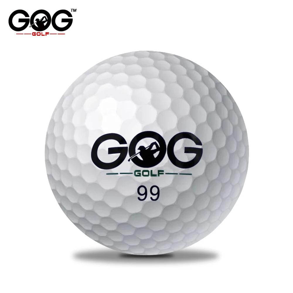 10 pcs Brand GOG 3-Piece Golf Balls Golf Game Ball Super Long Distance Golf Balls 10pcs/lot