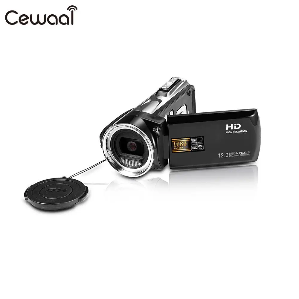 Cewaal Capacitive Touch Display HD Wedding Record Video Camera Shooting DV Camcorder Small Recorder Digital Camcorder