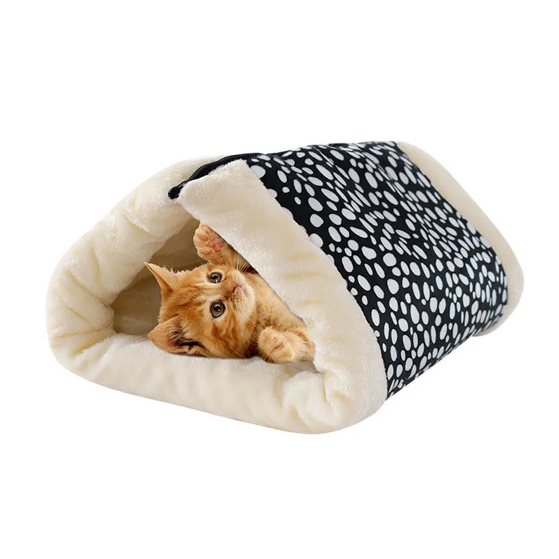 

Dual-use Cat Tunnel Cat Mat Warm Pet Ca Bed Washable Soft Cat House Lovely Cute Pet Cat Mat Cushion Pet Products Drop Shipping