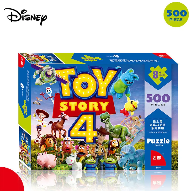 Disney Toy Story 4 паззл 500 штук бумаги для взрослых интеллектуальная коробка Marvel