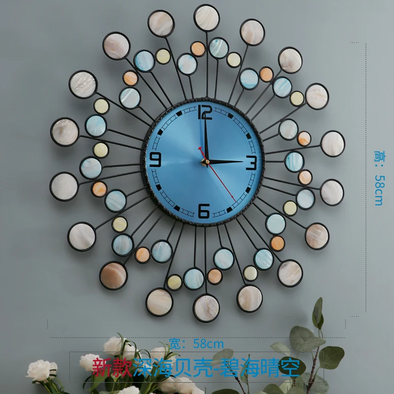 Minimalist Wall Clock Clock Personality Art Wall Charts Quartz Wall Clocks D-58cm  