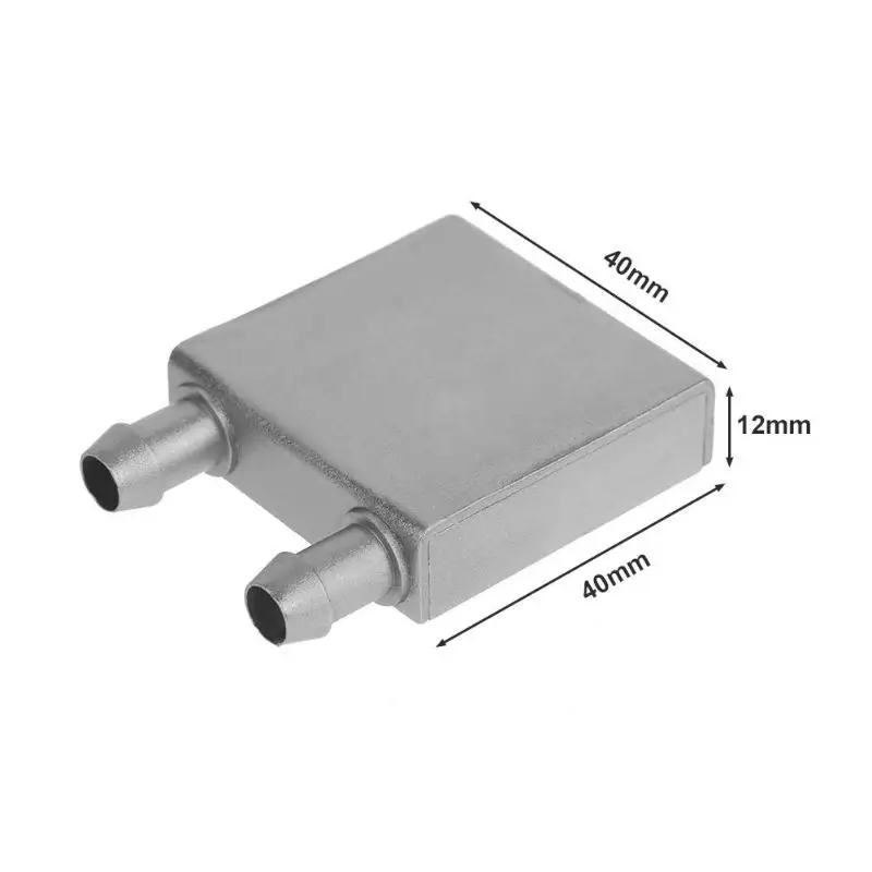 Алюминиевый сплав Серебряный жидкостный блок охлаждения процессора теплоотвод системы радиатор Эксклюзивный с водяным охлаждением