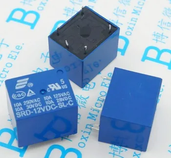 

5pcs SRD-12VDC-SL-C 12VDC 10A 250V AC Power relay PCB Type T73-12V 5 feet SRD-12VDC-SL-C 10A 125V AC New original Free shipping