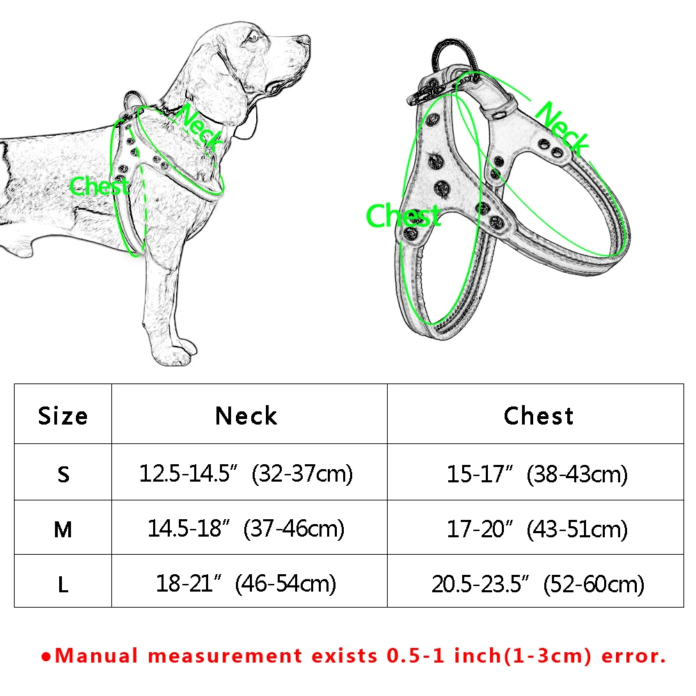 Светоотражающий Поводок для собак из искусственной кожи, Маленькие Средние собаки, Сбруя-жилет, Питбуль, чихуахуа, мопс, блестящие стразы, аксессуары для собак