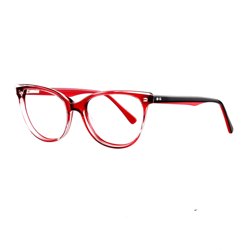 Женские оптические очки с оправой градиентная оправа для очков очки ацетат ручной работы подарок новые модные красные черные оптические очки для мужчин - Цвет оправы: c4