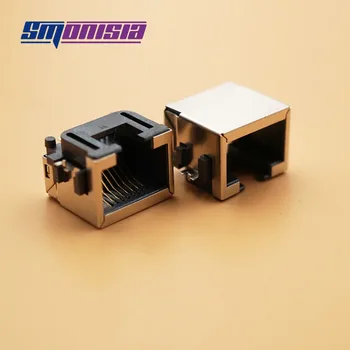 

100pcs/lot RJ45 Network Sockets Connectors Sink Type 8.6H Female Socket RJ45 Network interface Connector