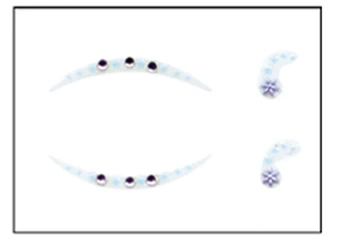 Дышащая невидимая Женская лента для век наклейка красивые каменные глаза Светоотражающая наклейка s 6 дизайн модные наклейки для подводки век - Цвет: 6