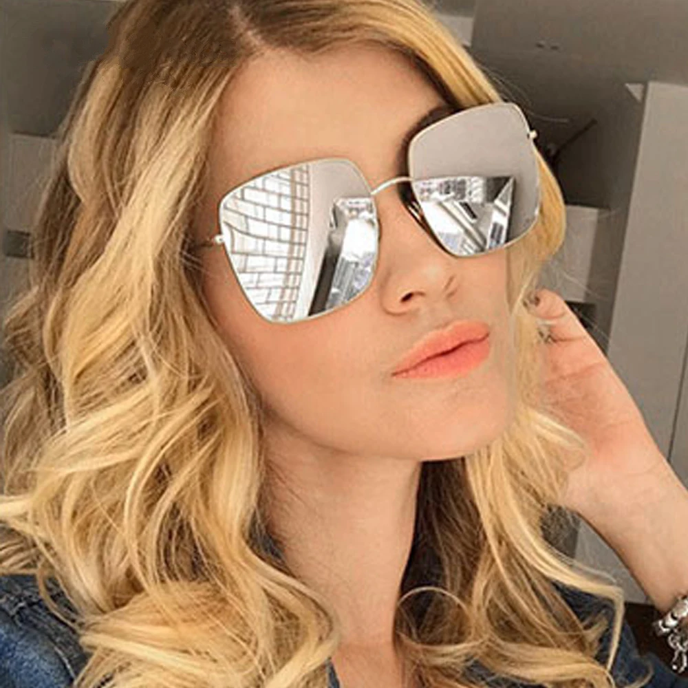 2019 New Elegant Ladies Cat Eye Sunglasses Women Brand Designer Italy Fashion Squae Sun Glasses Female Gradient Eyewear Shades