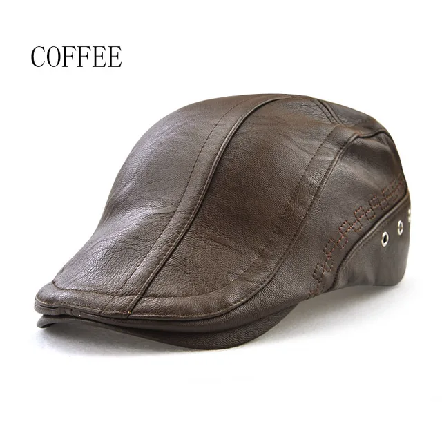 mens hats leather