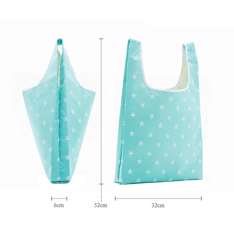 6 Styles Square Pocket Shopping tote Bag Candy Available Eco-friendly Reusable Folding Polyester 6 Styles Square Pocket Shopping tote Bag Candy Available Eco-friendly Reusable Folding Polyester