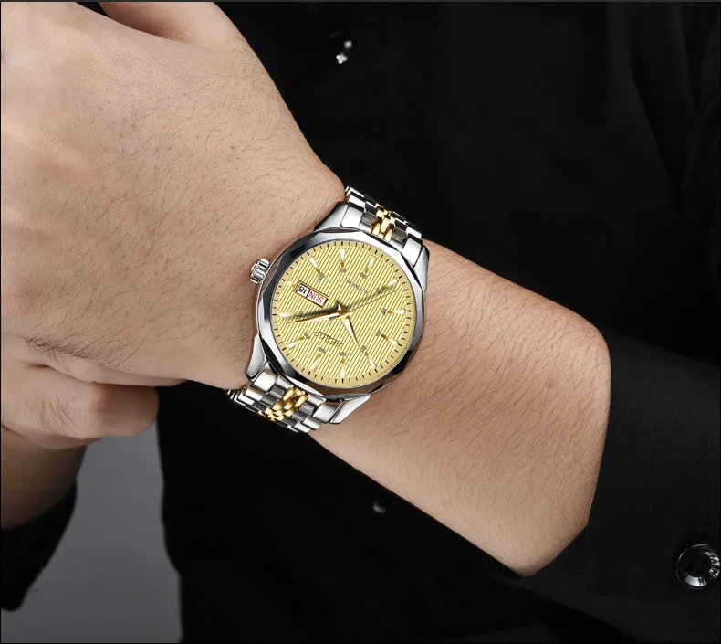 2019 AESOP автоматические механические часы Relogio Masculino мужские роскошный сапфир золотые мужские наручные часы из нержавеющей стали мужские часы