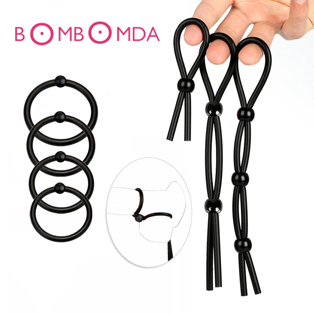 Reusable Adjustable Penis Ring For Men Dick Bondage Rings Delay Premature Ejaculation Lock Rings for Men Adult Sex Toy Products (9)
