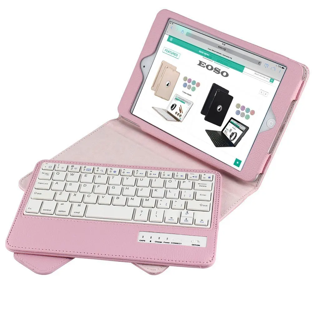 

Keyboard Case Folding Leather Folio Cover with Removable Bluetooth Keyboard For Apple iPad For iPad Mini 1/2/3/4
